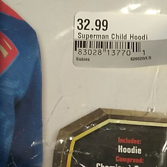Superman hoodie child medium - Picture 3 of 8
